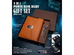 3 IN 1 POWER BANK DIARY GIFT SET