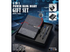 3 IN 1 GIFT SET Power Bank Planner Diary