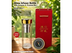 Glass Infuser Bottle With Premium Box
