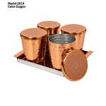 4 Pieces Glass Set With Tray & Box 