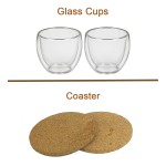 Premium Glass Bottle & Glass Cup