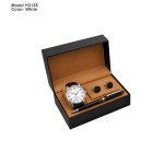 H3135 Premium 3-in-1 Wrist Watch Gift Set with Metal Pen & Cufflinks for Corporate Gifting