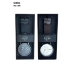 H3138 Premium Leather Strap Wrist Watch Gift Set for Corporate Gifting & Executive Branding