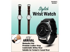 H3138 Premium Leather Strap Wrist Watch Gift Set for Corporate Gifting & Executive Branding