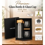 Premium Glass Bottle & Glass Cup