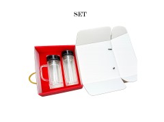 H3146 Premium Double-Wall Infuser Glass Bottle Gift Set for Corporate Gifting