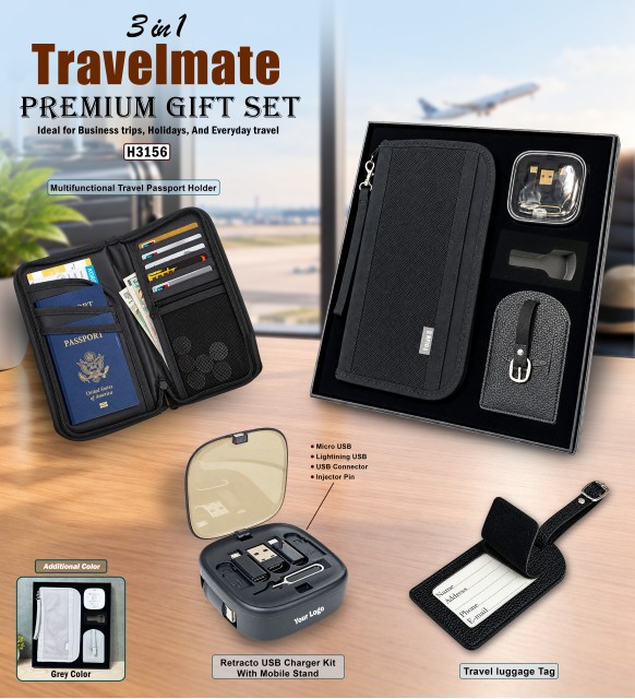 3 in 1 Travelmate Premium Gift Set