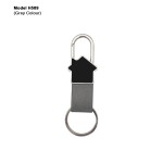 HOME SHAPE METAL HOOK KEYCHAIN