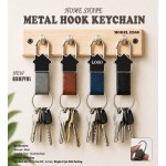 HOME SHAPE METAL HOOK KEYCHAIN