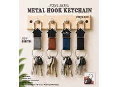 HOME SHAPE METAL HOOK KEYCHAIN