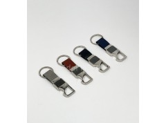 Metal Hook Keychain with Opener