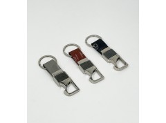 Metal Hook Keychain with Opener