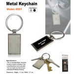 Metal Keychain Square Shape