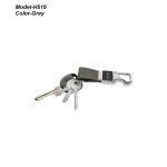 Metal Hook Keychain with Opener