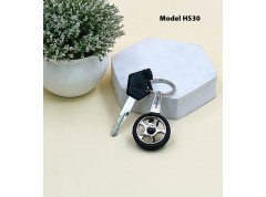 Tyre Shape Metal Keychain