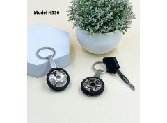 Tyre Shape Metal Keychain