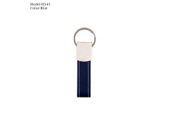 Metal Keychain with PU Belt