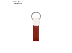 Metal Keychain with PU Belt