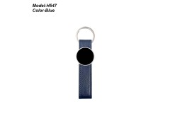Metal Keychain with PU Belt 