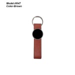 Metal Keychain with PU Belt 