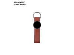 Metal Keychain with PU Belt 