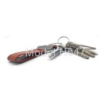 Metal Keychain with PU Belt 