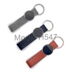 Metal Keychain with PU Belt 