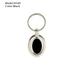 Rotating Metal Keychain - Silver