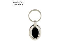 Rotating Metal Keychain - Silver