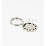 Round Shape Rotating Metal Keychain