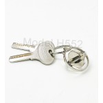 Round Shape Rotating Metal Keychain