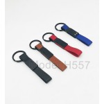 Metal Keychain with PU Belt 
