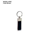Metal Keychain with PU Belt 