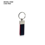 Metal Keychain with PU Belt 