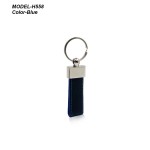 Metal Keychain with PU Belt 