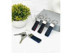 Metal Keychain with PU Belt 