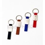 Metal Keychain with PU Belt 
