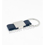 Metal Keychain with PU Strap 