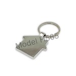 Home Shape Wooden Keychain