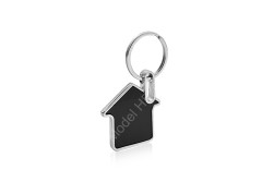 Home Shape Metal Keychain