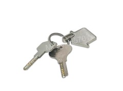 Home Shape Metal Keychain