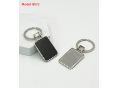 Rectangle Shape Metal Keychain