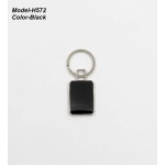 Rectangle Shape Metal Keychain