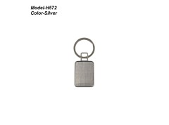 Rectangle Shape Metal Keychain