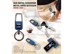 Gun Metal Carabiner Metal Hook Keychain