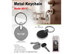Round Metal Keychain