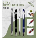 H280 2-in-1 Metal Ball Pen with Stylus for Corporate Gifting & Executive Branding