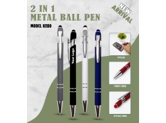 H280 2-in-1 Metal Ball Pen with Stylus for Corporate Gifting & Executive Branding