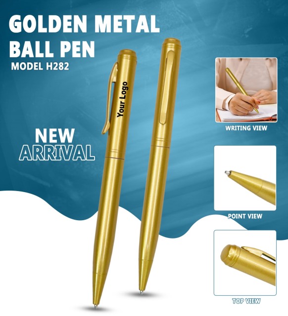 Golden Metal Ball Pen  