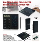 Foldable Mini Calculator with LCD E- Writer & Pen 